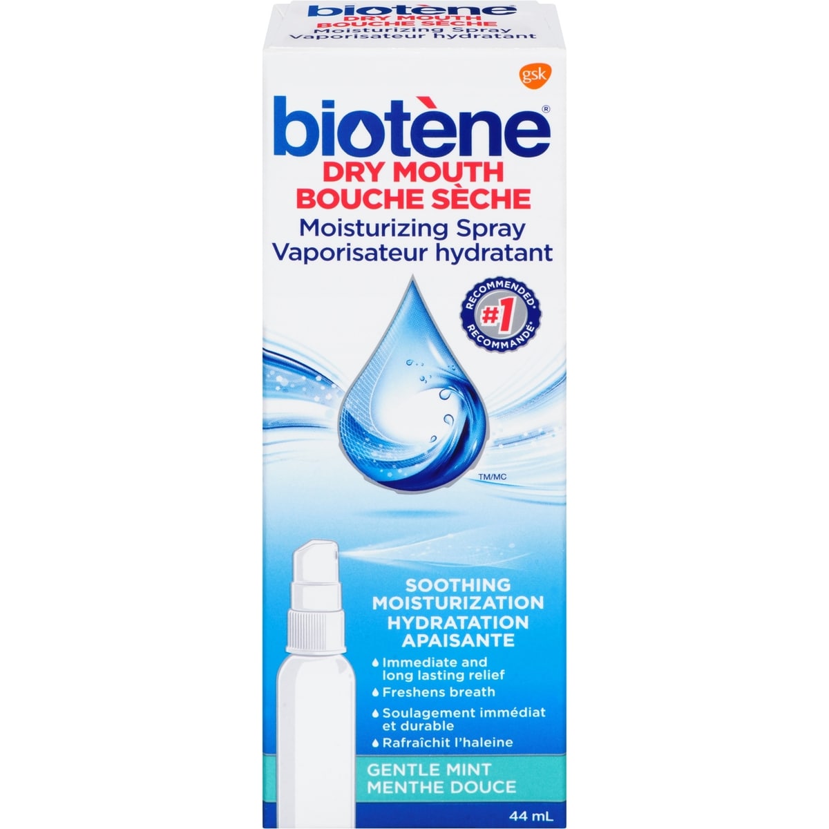 Biotene biotène Dry Mouth Moisturizing Spray Gentle Mint 44mL 44 mL