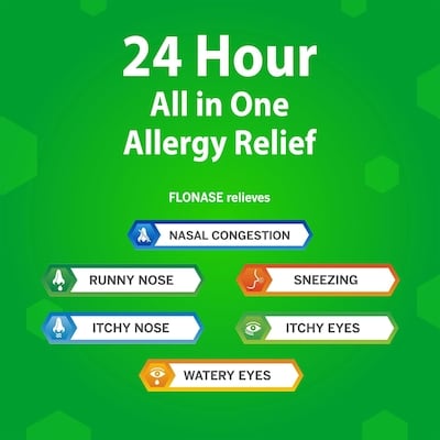 Allergy Nasal Spray, 24-Hour All-In-One Allergy Relief, Non-Drowsy, 60 Sprays 4