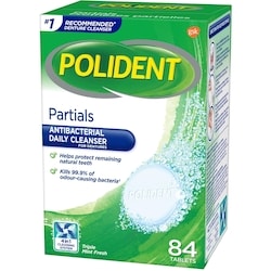 Polident Daily Denture Cleanser for Partials Triple Mint Fresh 84 tablets 2