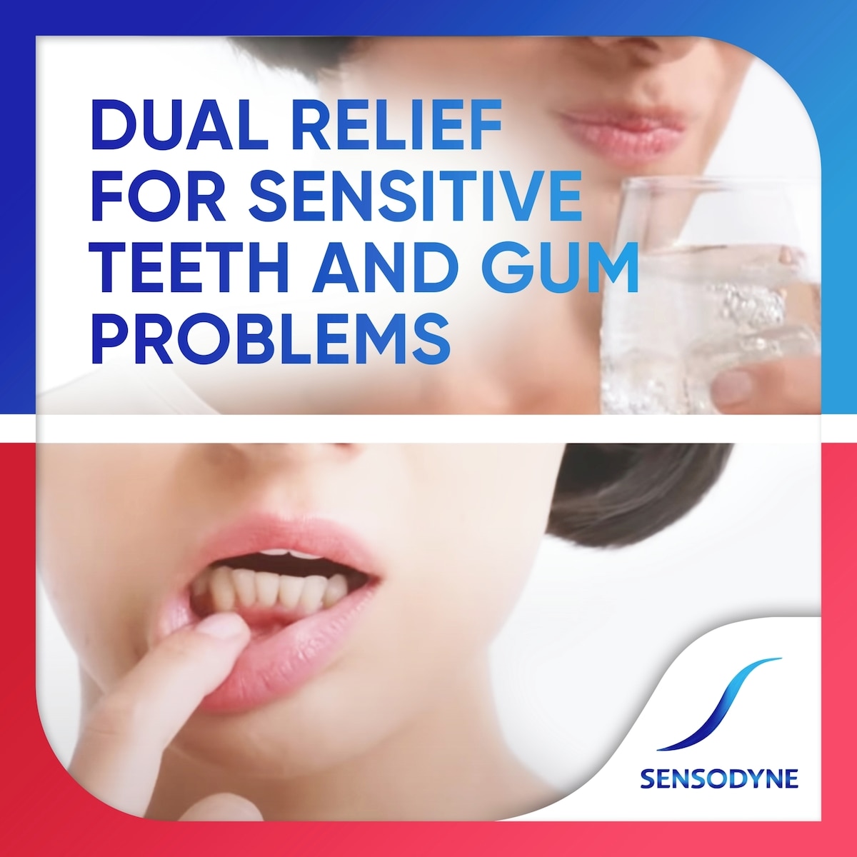 Dentifrice Sensodyne pour dents sensibles et saignement de gencive