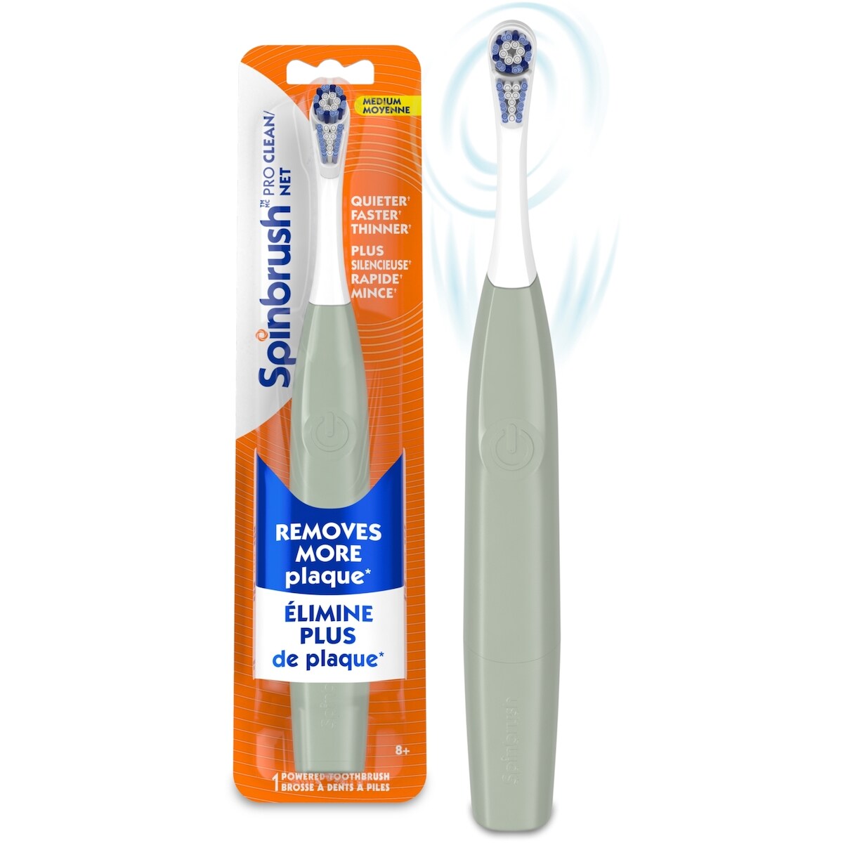 Spinbrush Spinbrush™ PRO CLEAN Battery Toothbrush, Medium 1 Count