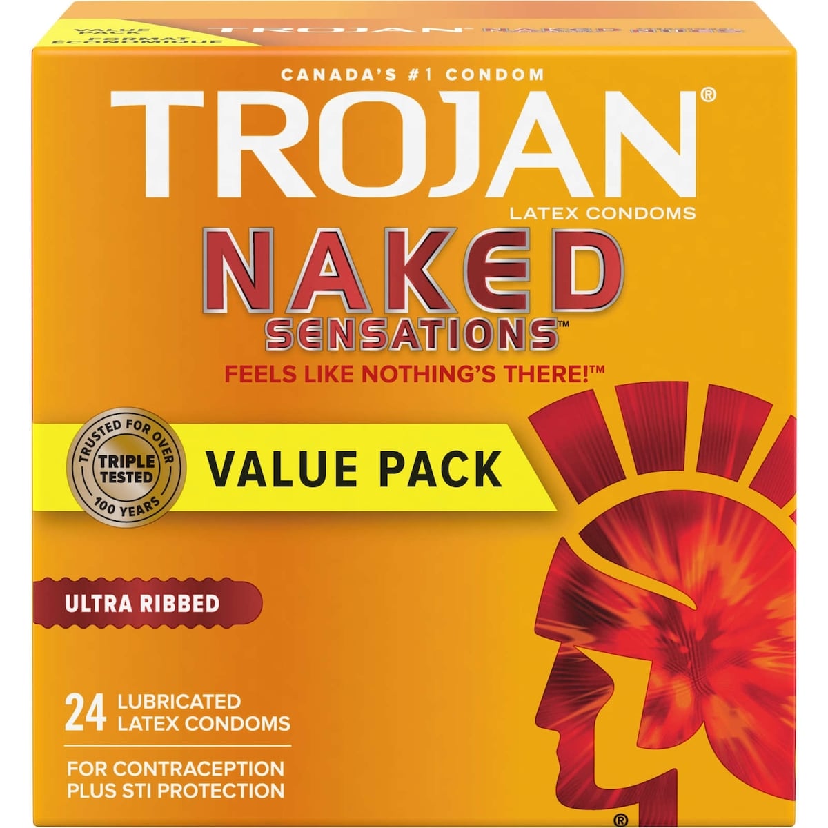 Naked Sensations Ultra Ribbed Lubricated Condoms