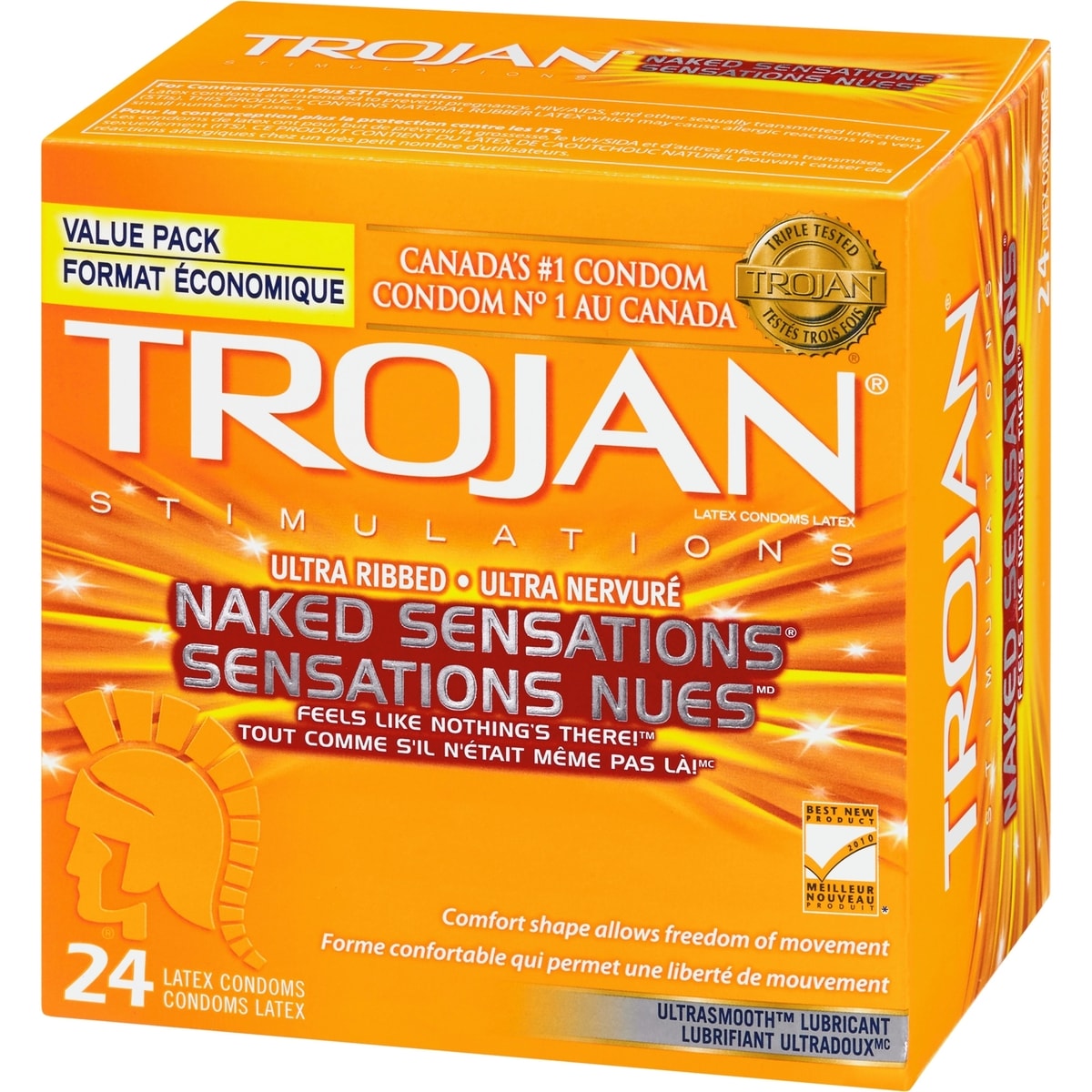 Naked Sensations Ultra Ribbed Lubricated Condoms