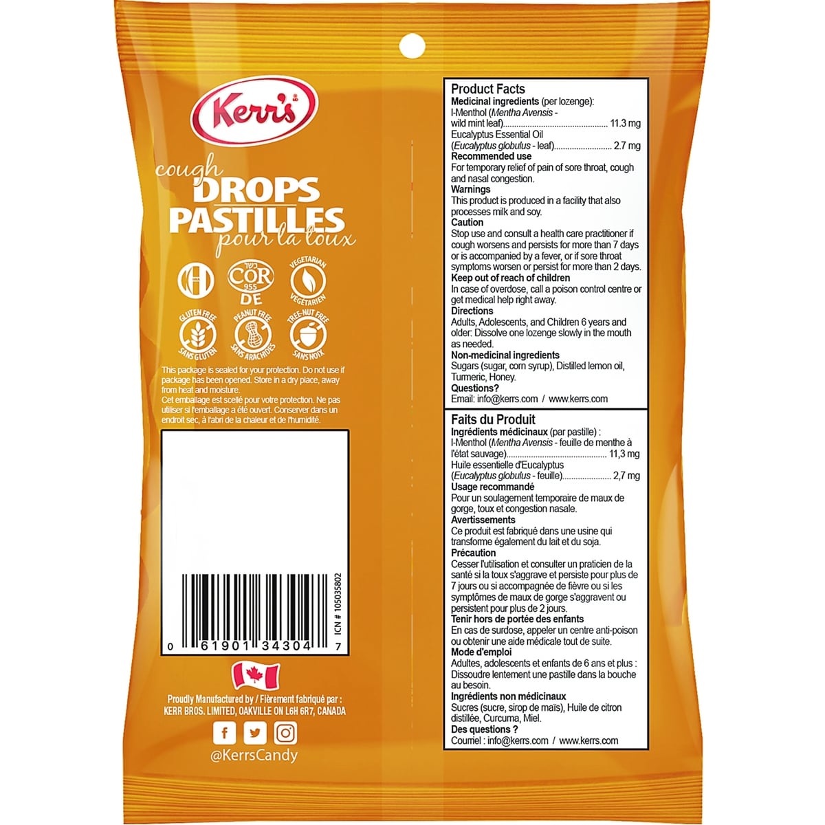 Honey Lemon Cough Drops