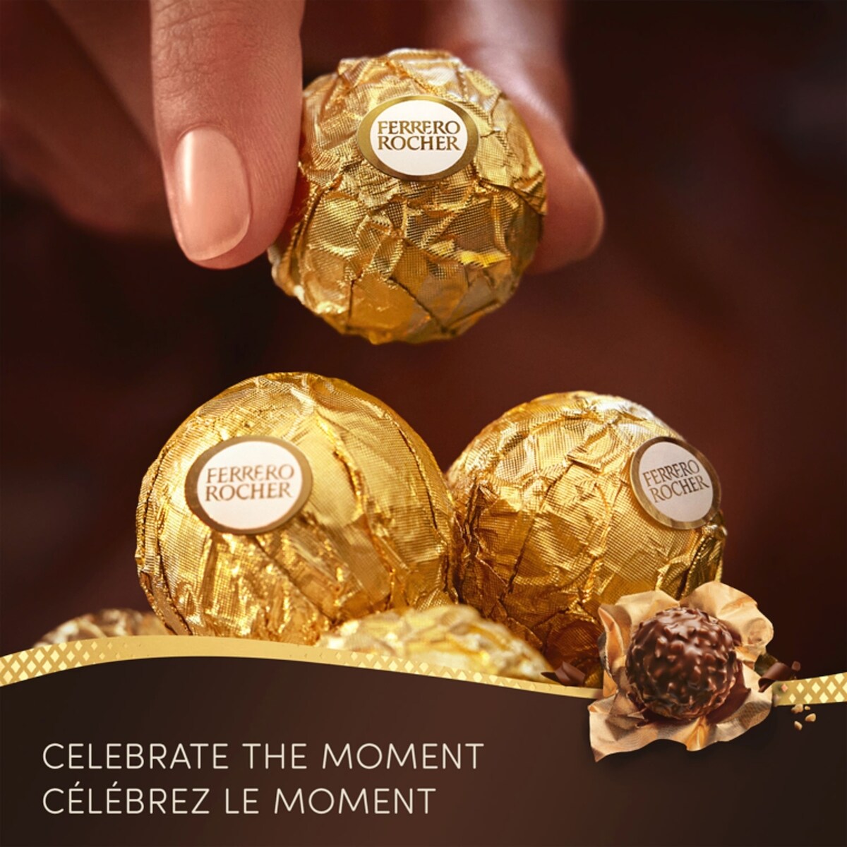 Ferrero Rocher Chocolate Hazelnut Pralines 16 count Box