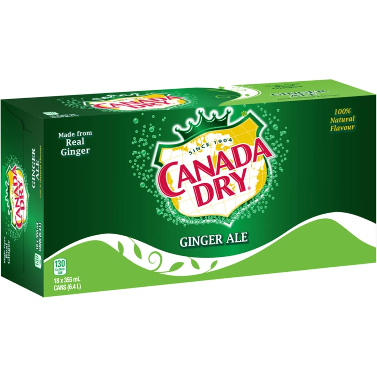Soda gingembre, emballage de 18 canettes
