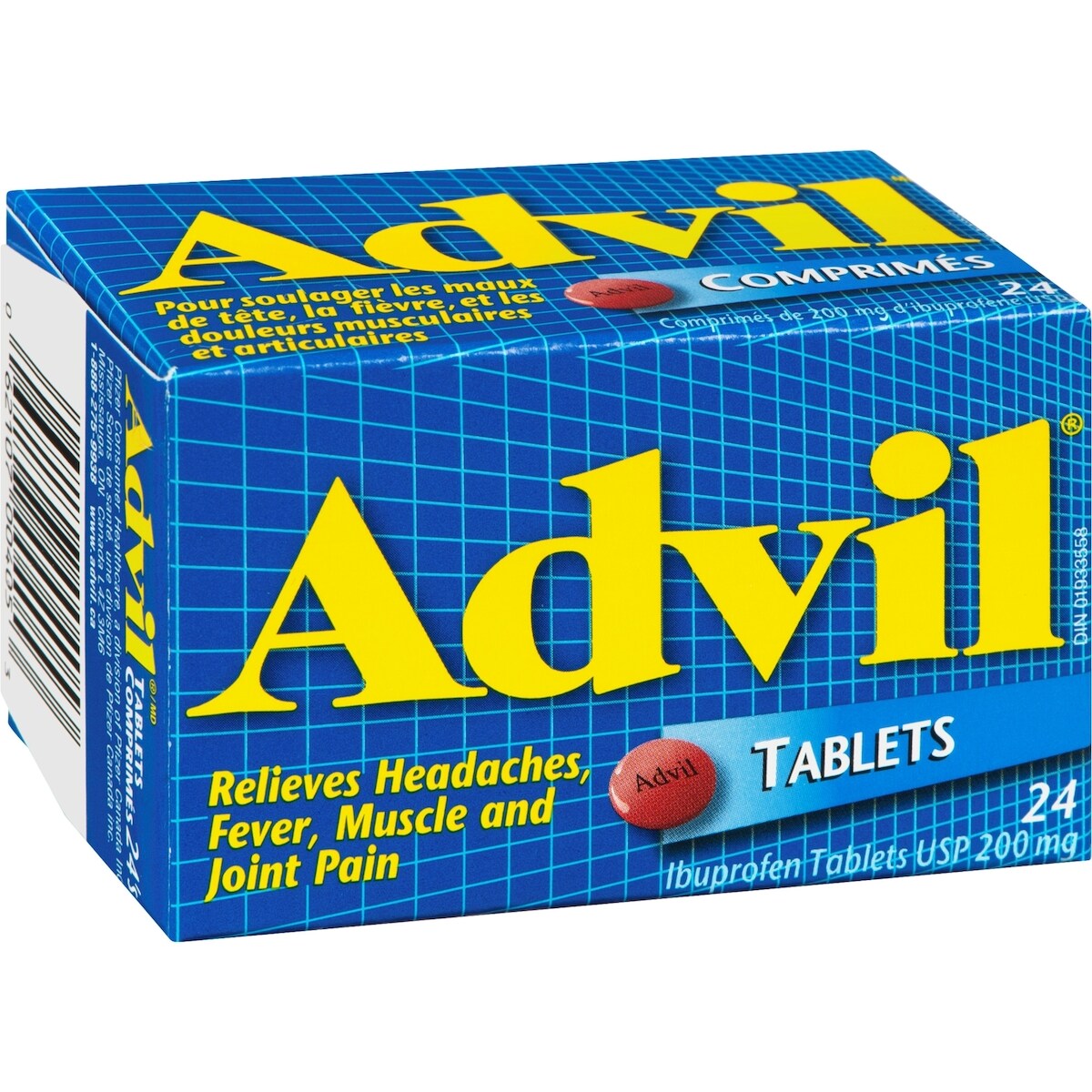 Advil Regular Strength Ibuprofen Tablets for Headaches and Pain Relief, 200 mg