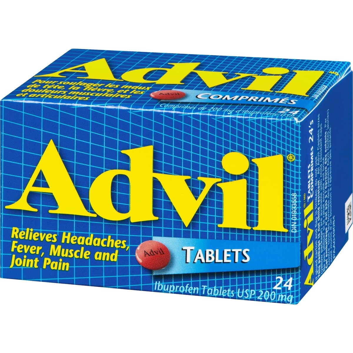 Advil Regular Strength Ibuprofen Tablets for Headaches and Pain Relief, 200 mg