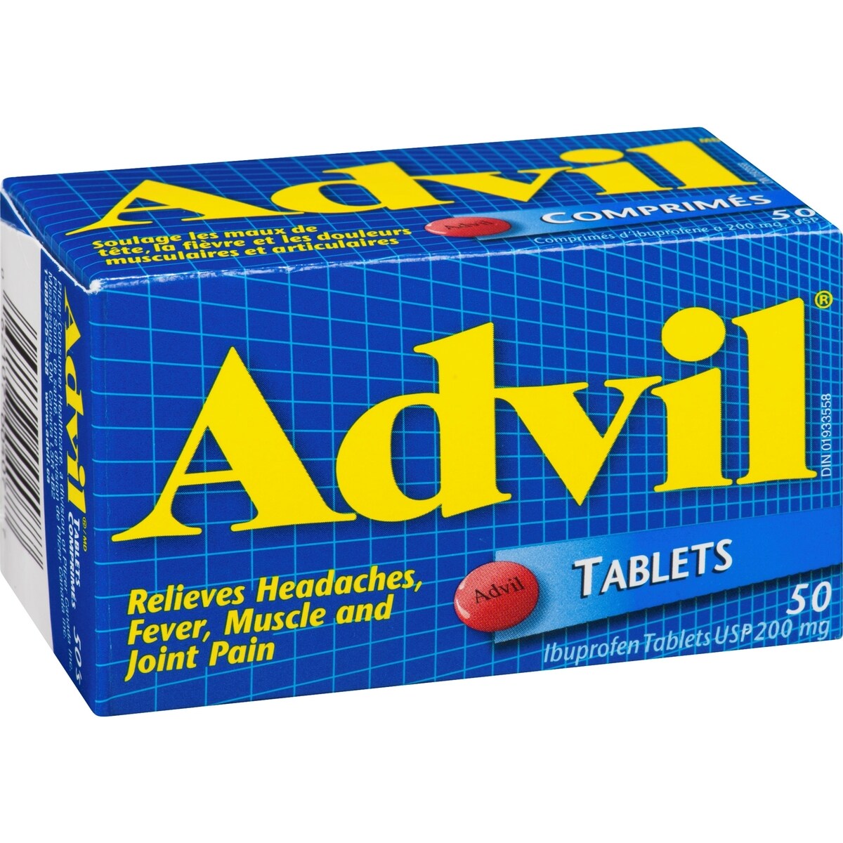 Advil Regular Strength Ibuprofen Tablets for Headaches and Pain Relief, 200 mg