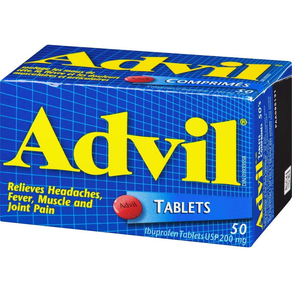 Advil Regular Strength Ibuprofen Tablets for Headaches and Pain Relief, 200 mg