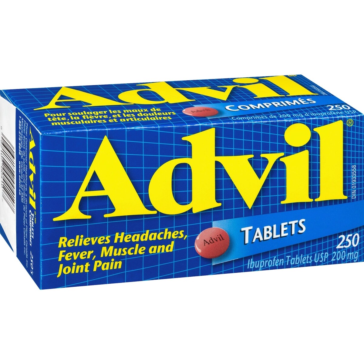 Advil Regular Strength Ibuprofen Tablets for Headaches and Pain Relief, 200 mg