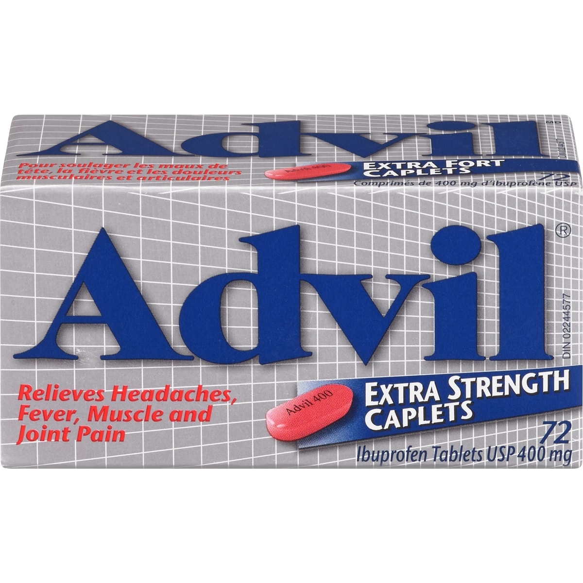 Extra Strength Caplets ( Count), 400 Mg Ibuprofen