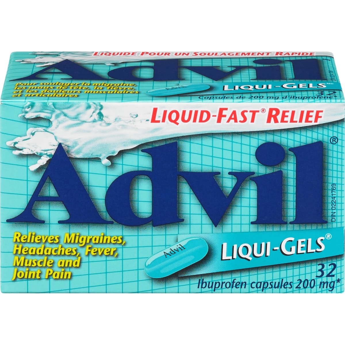 Advil Regular Strength Liqui-Gels Ibuprofen Capsules for Headaches and Pain Relief, 200 mg