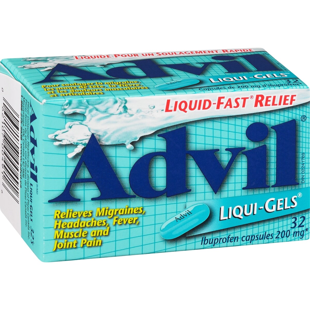 Advil Regular Strength Liqui-Gels Ibuprofen Capsules for Headaches and Pain Relief, 200 mg