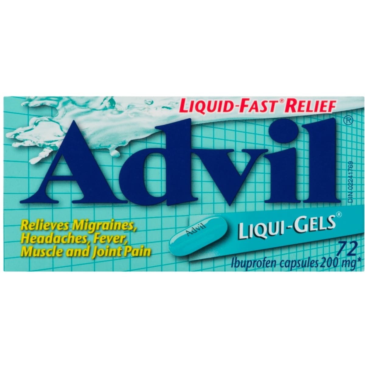 Advil Regular Strength Liqui-Gels Ibuprofen Capsules for Headaches and Pain Relief, 200 mg