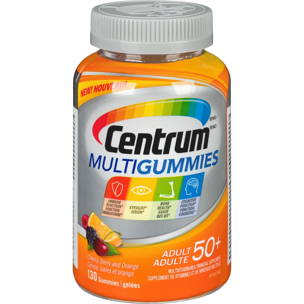Centrum Centrum MultiGummies Adults 50+ Multivitamin Supplement Gummies, 130 Count 130 Count