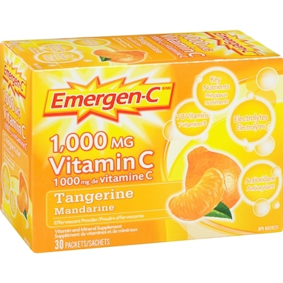 Vitamin C & Mineral Supplement Fizzy Drink Mix, Tangerine 3