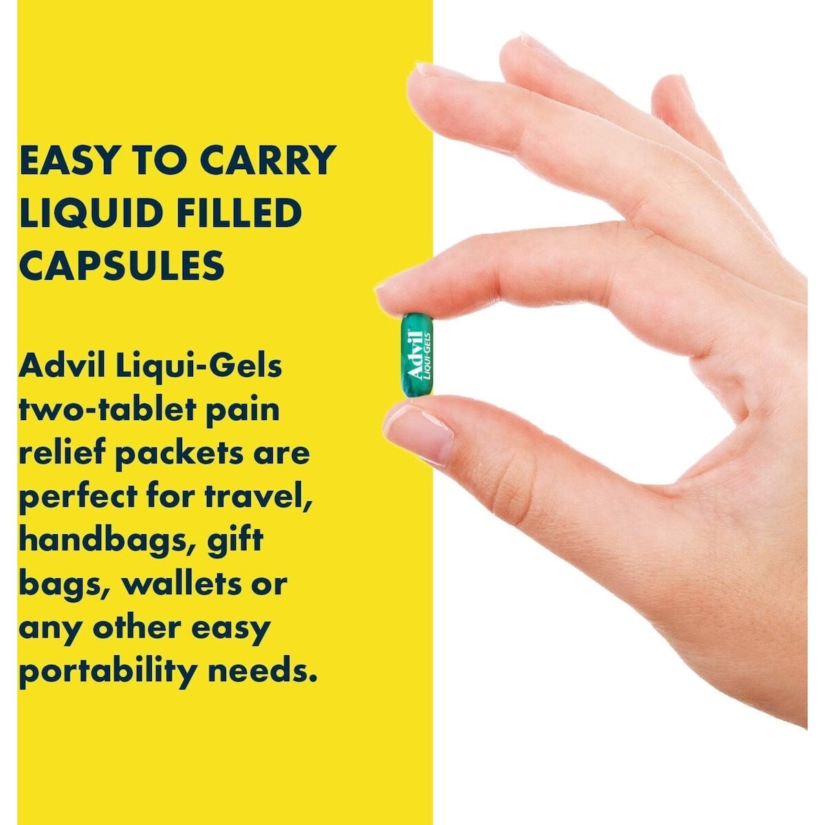 Advil Regular Strength Liqui-Gels Ibuprofen Capsules for Headaches and Pain Relief, 200 mg