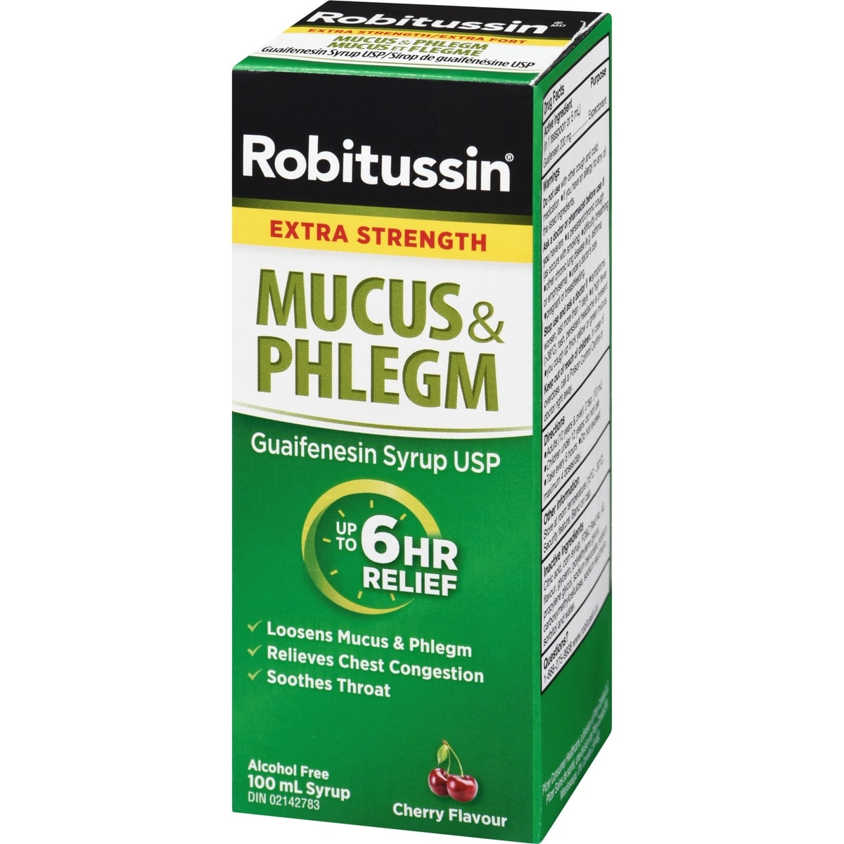 Robitussin Mucus et Flegme Sirop Saveur de Cerise Extra Fort ml