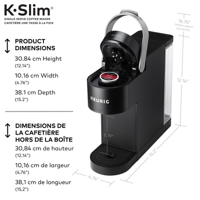 K-Slim Single Serve K-Cup Coffee Maker, Black 4