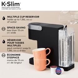 Cafetière une tasse à la fois pour capsule K-Cup® Keurig® K-Slim®, noir 2