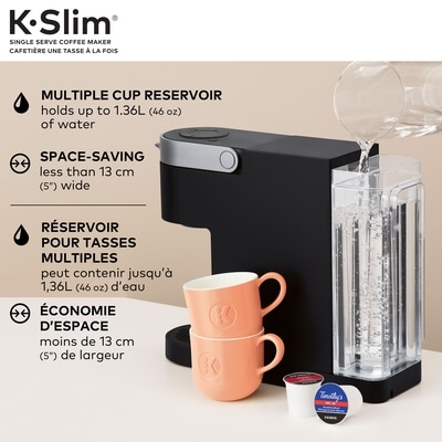 Cafetière une tasse à la fois pour capsule K-Cup® Keurig® K-Slim®, noir 2