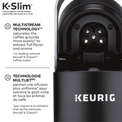 Cafetière une tasse à la fois pour capsule K-Cup® Keurig® K-Slim®, noir 3