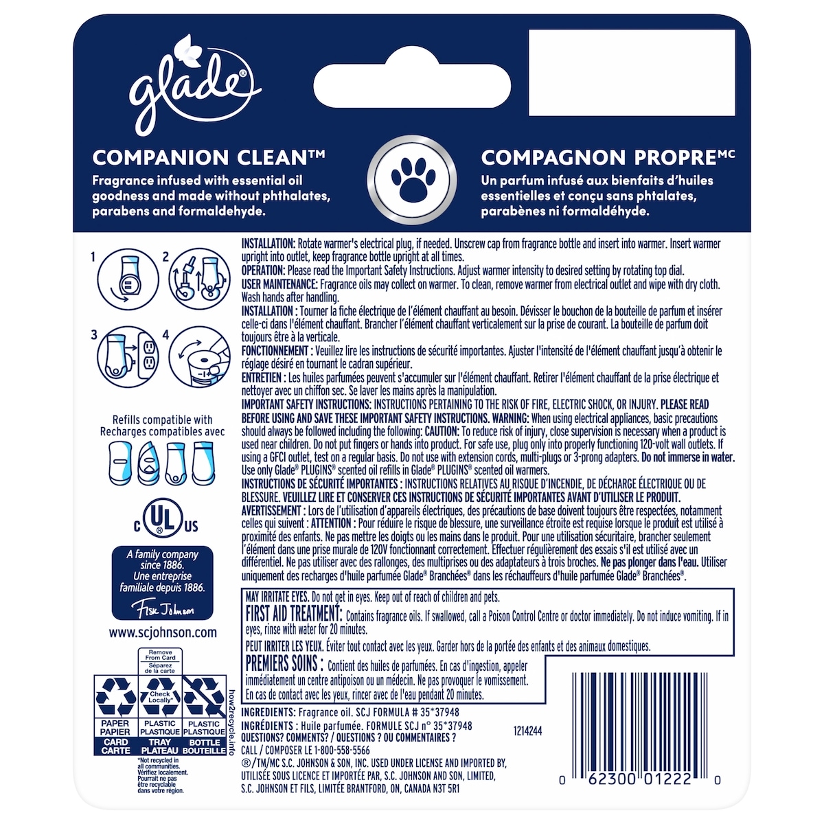 Animaux De Compagnie Branchées® Huile Parfumée Nécessaire De Départ - Compagnon PropreMC