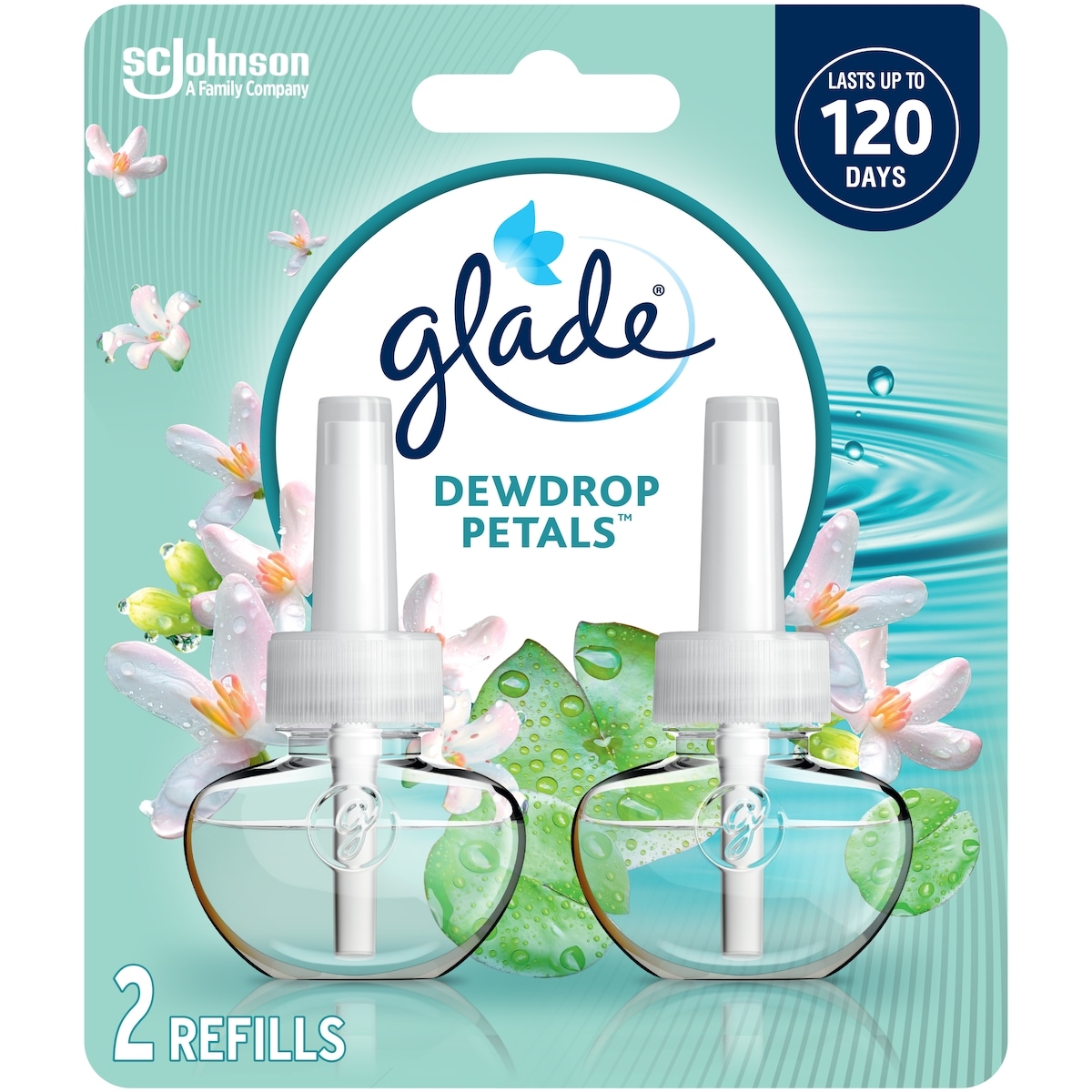 Branchées® Huile Parfumée Recharge - Pétales Et Gouttes De Rosée