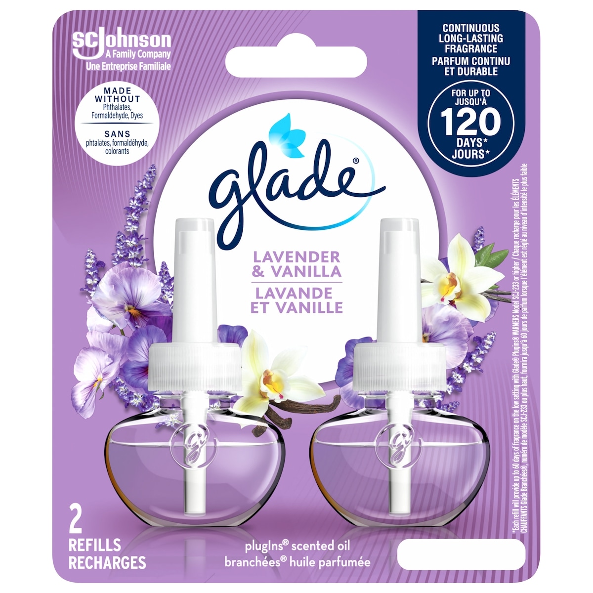 Glade Plugins® Scented Oil Refill - Lavender & Vanilla