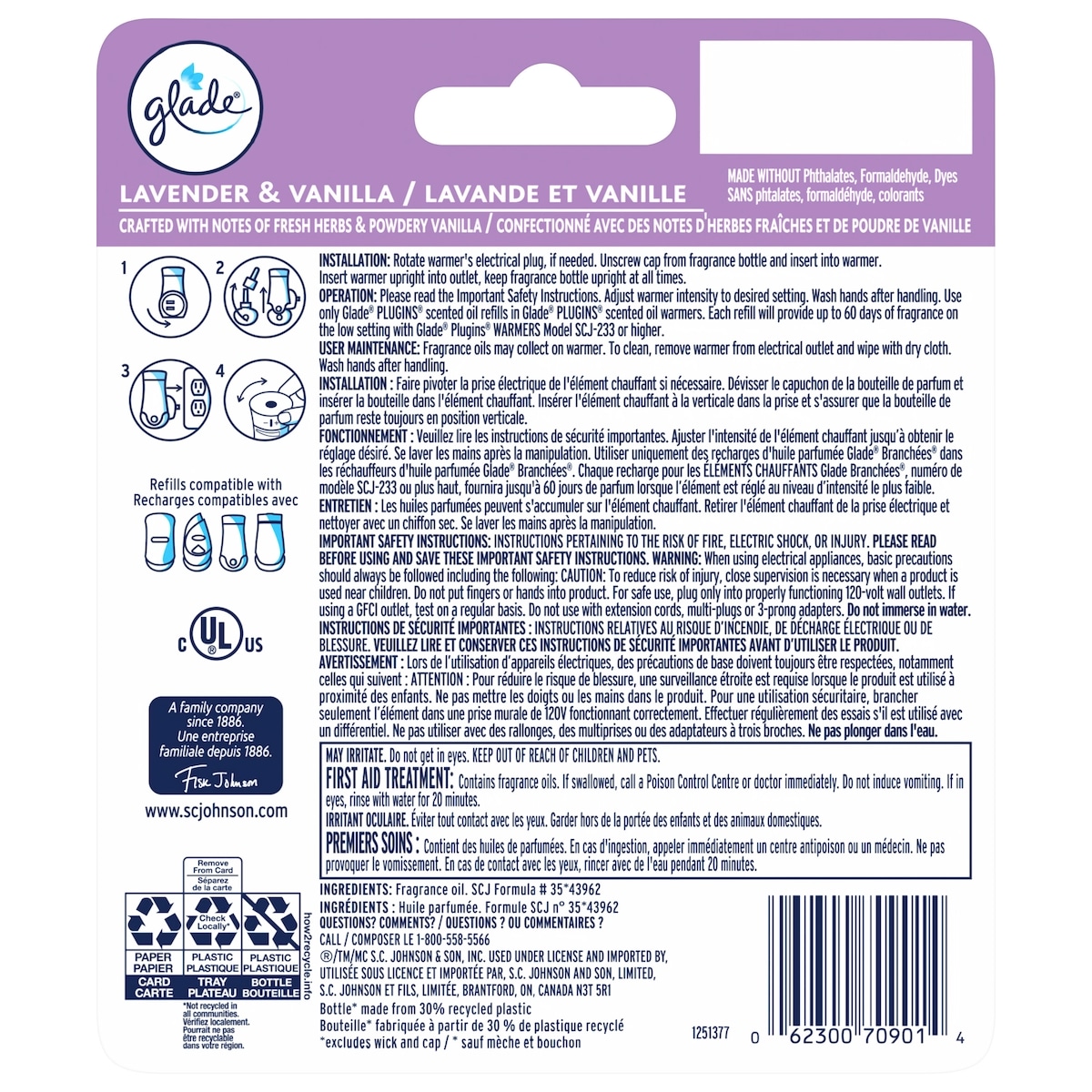 Branchées® Huile Parfumée Nécessaire De Départ - Lavande Et Vanille