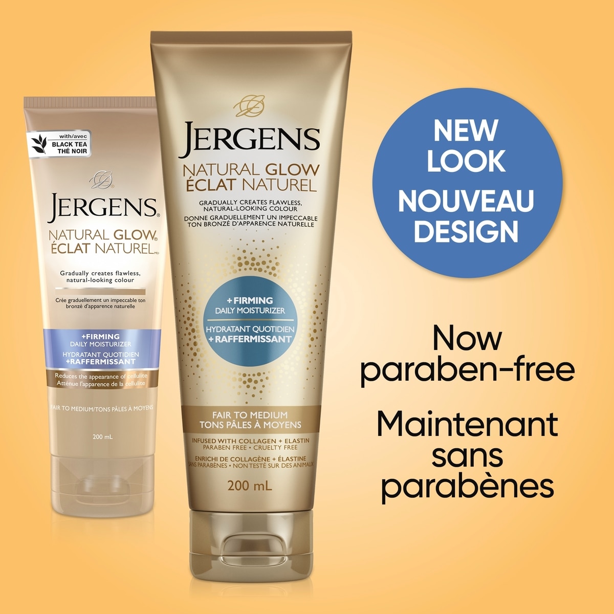 Natural Glow +Firming Daily Moisturizer & Gradual Sunless Tanner  - Fair to Medium