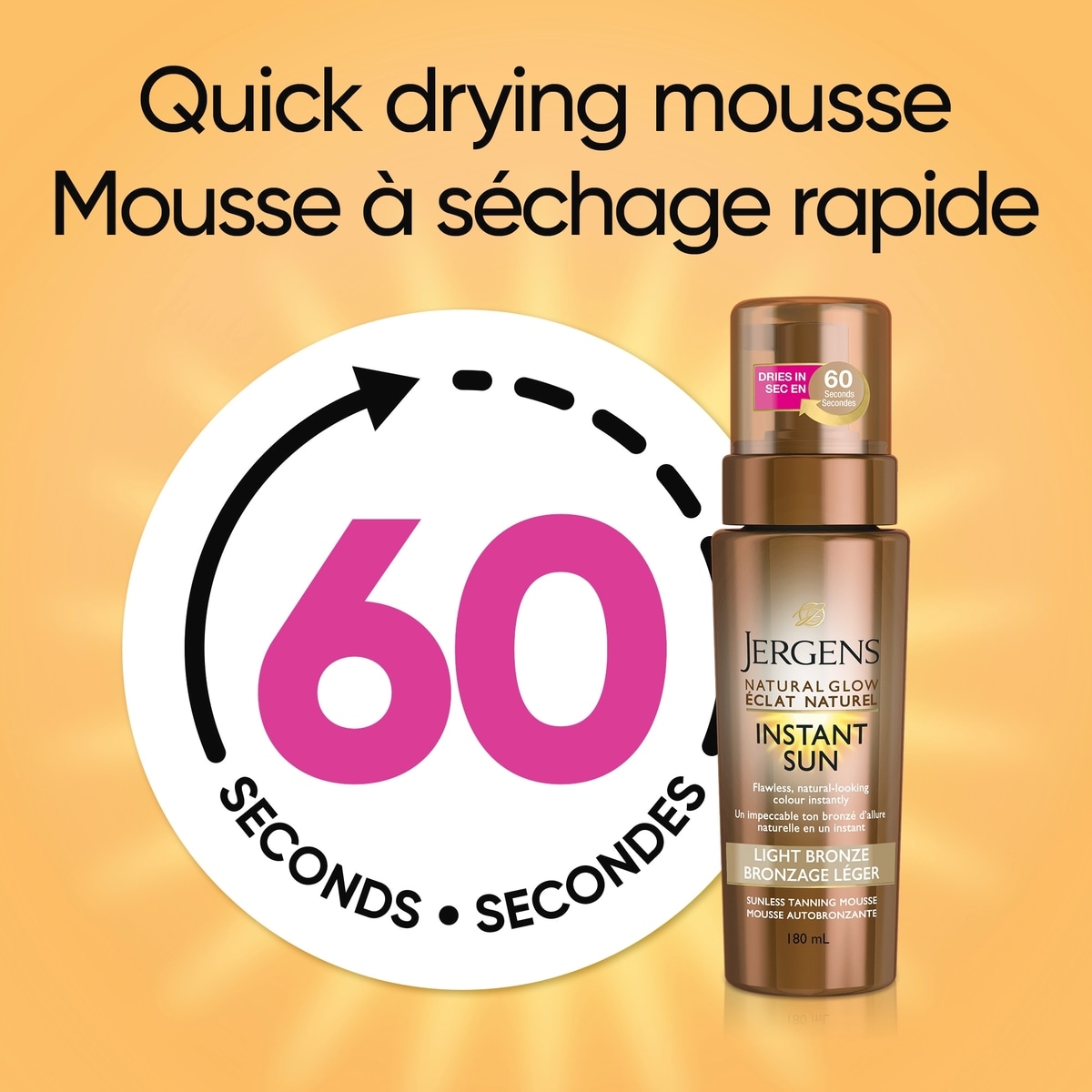 Natural Glow Instant Sun Sunless Tanning Mousse