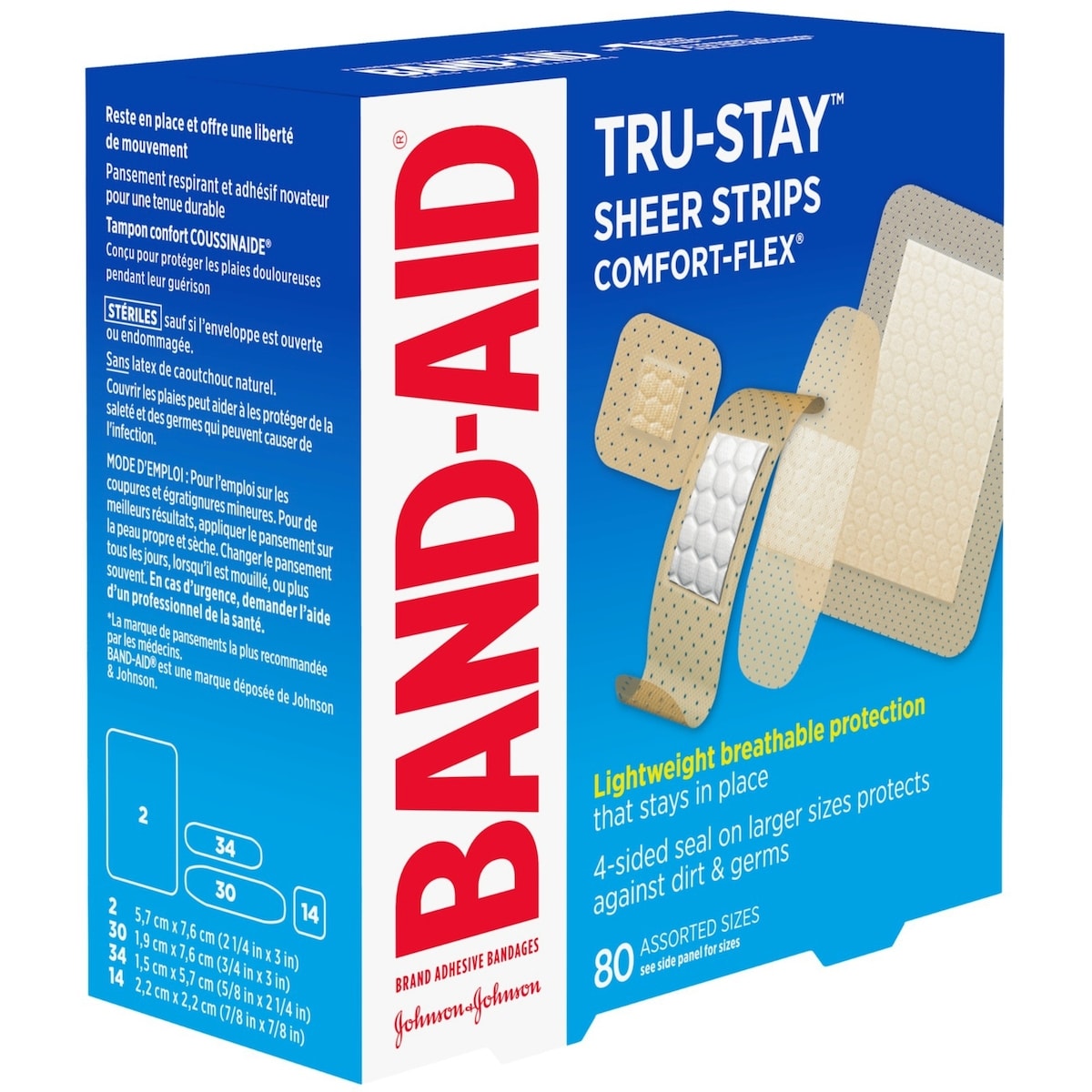 Pansements adhésifs translucides Tru-Stay Comfort-Flex