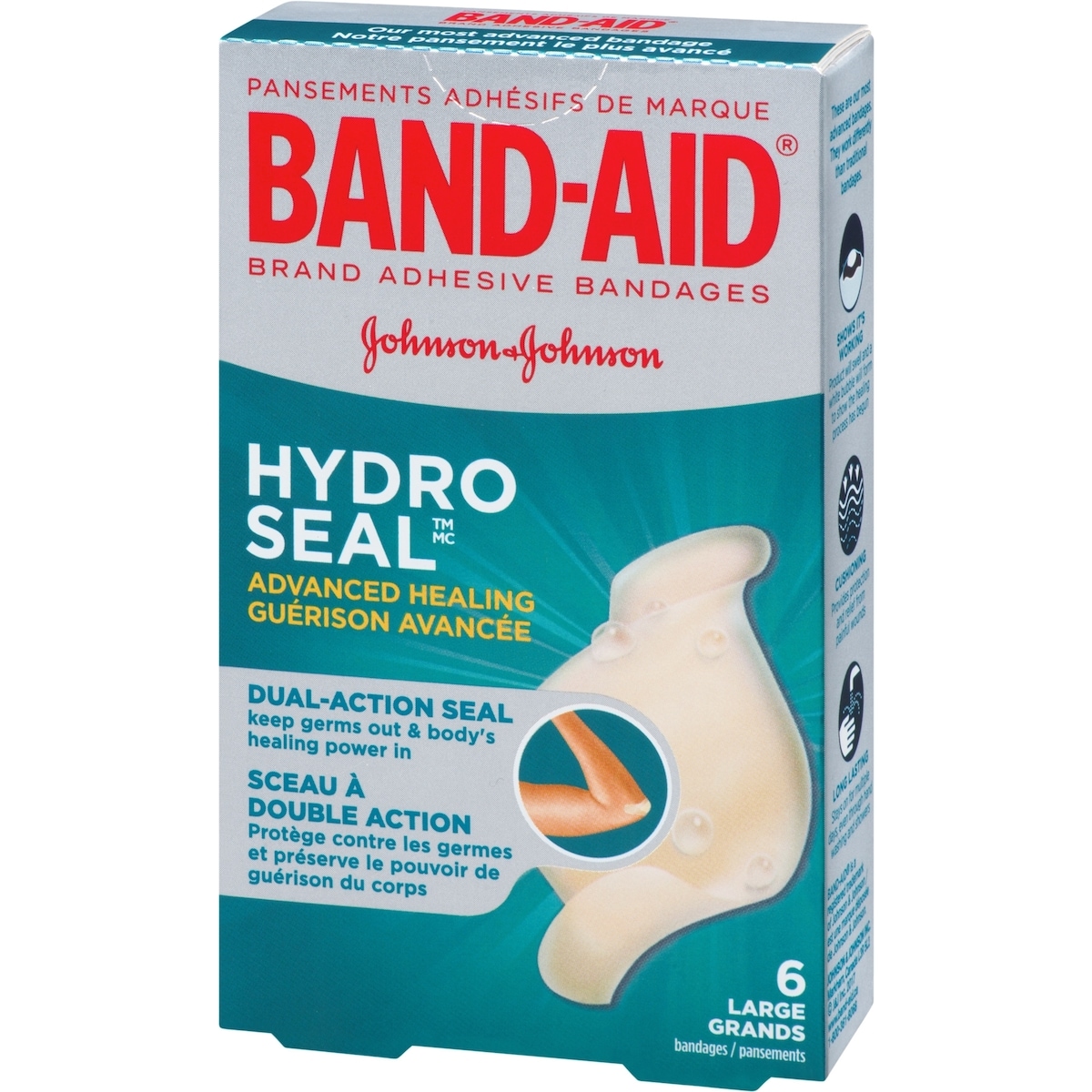 Pansements Hydro Seal en gel hydrocolloïdal, grands