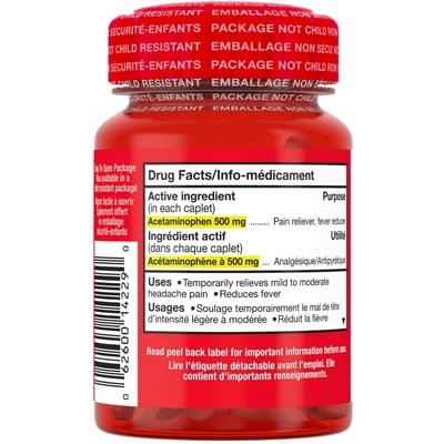 Extra Strength Pain Relief Acetaminophen 500mg 2