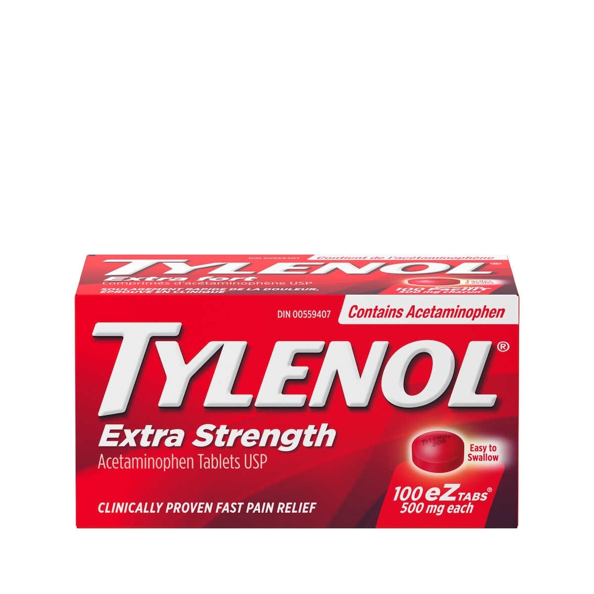 Extra Strength Pain Relief Acetaminophen 500mg