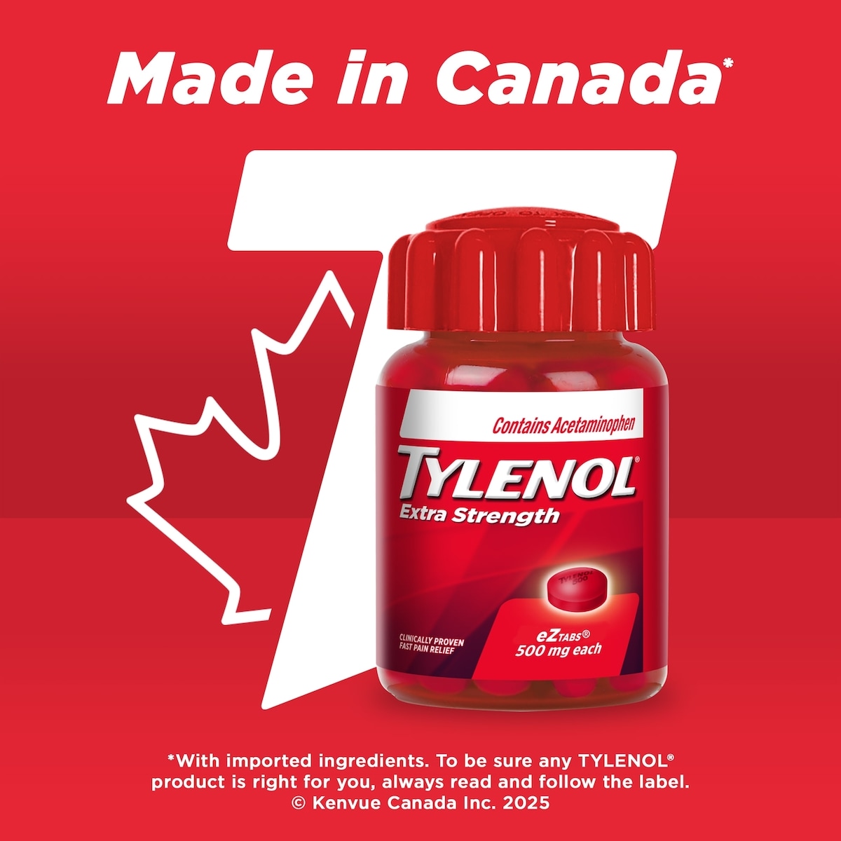 Extra Strength Pain Relief Acetaminophen 500mg