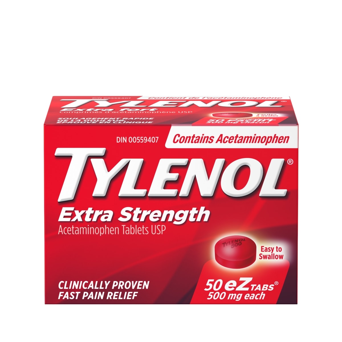 Extra Strength Pain Relief Acetaminophen 500mg EZTabs