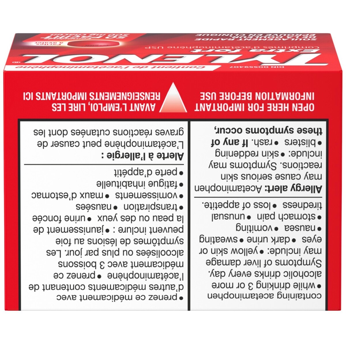 Extra Strength Pain Relief Acetaminophen 500mg EZTabs