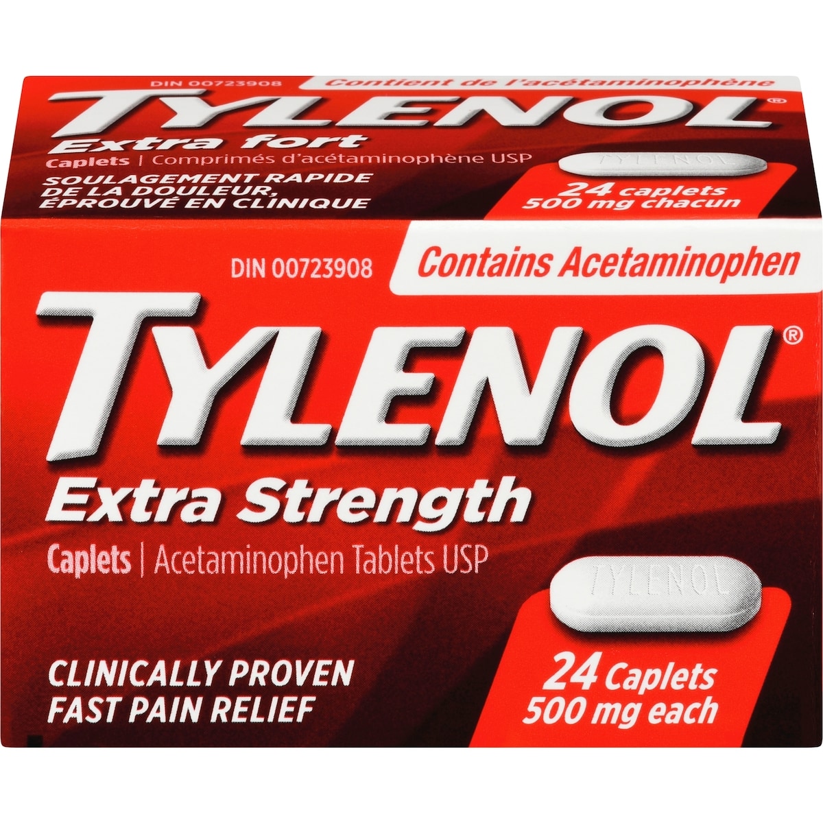 Extra Strength Pain Relief Acetaminophen 500mg