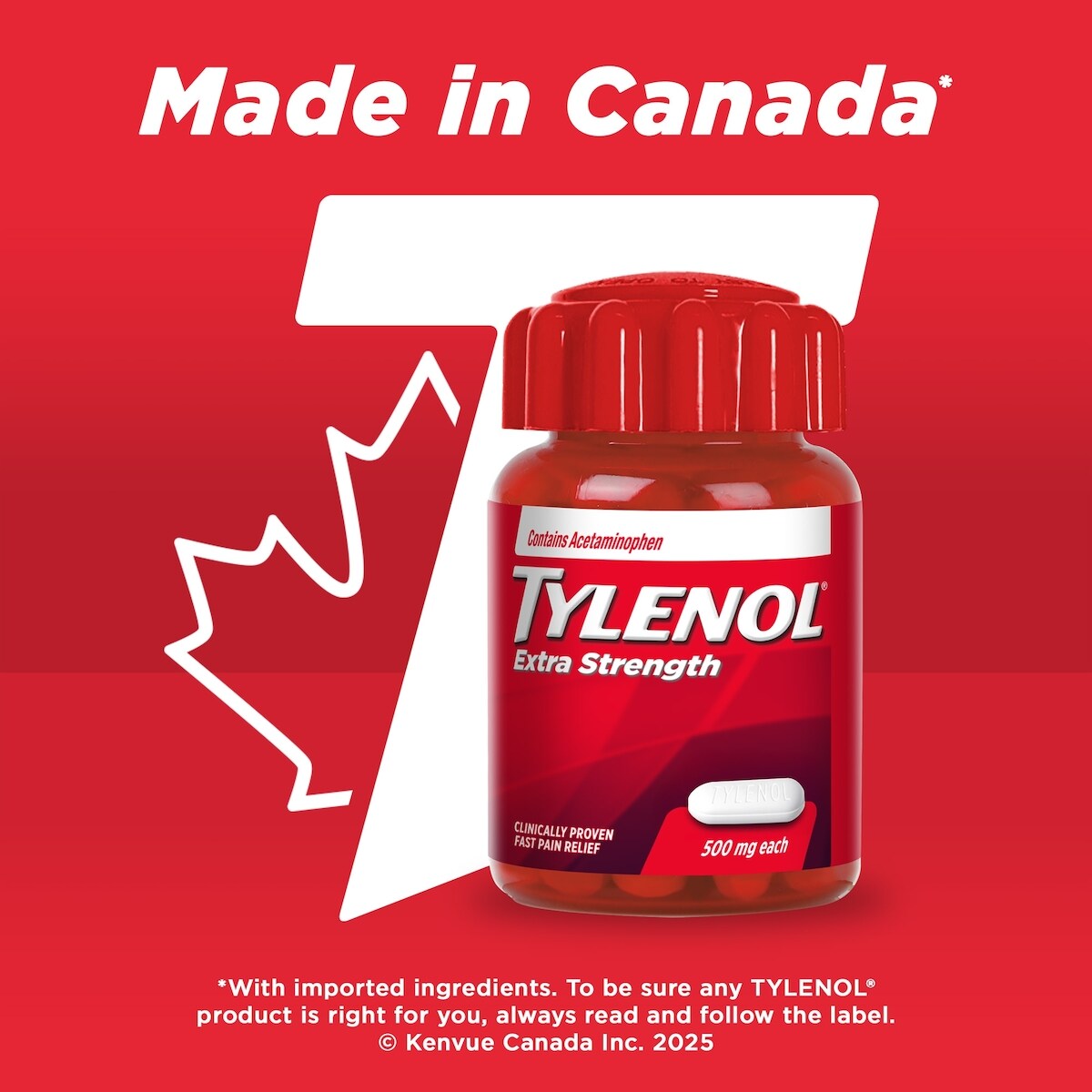 Extra Strength Pain Relief Acetaminophen 500mg