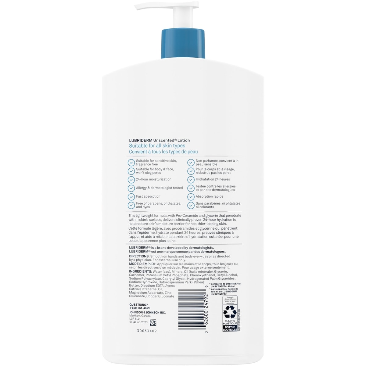 Unscented Lotion, Shea Butter and Glycerin, Dry Skin, Hand, Face Moisturizer