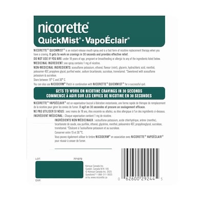 QuickMist Spray, Quit Smoking Aid and Smoking Cessation Aid, Mint Flavour 7