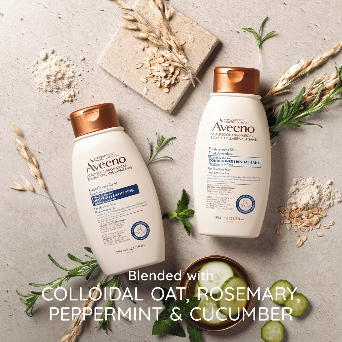 Cucumber & Rosemary Natural Volumizing Shampoo