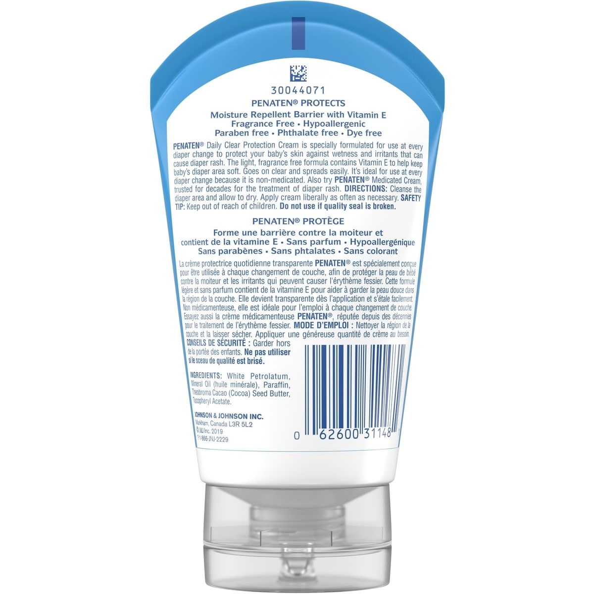 Penaten Crème protectrice quotidienne transparente, 100 g