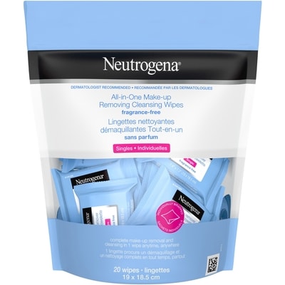 All-in-One Makeup Removing Cleansing Wipes, Waterproof Mascara Removal, Fragrance Free, Plant Based Biodegradable Wipes