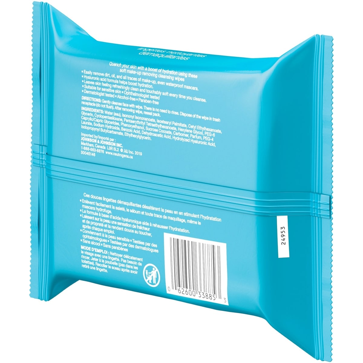 HydroBoost Facial Cleansing Makeup Remover Wipes with Hyaluronic Acid, compostable wipes made with 100% plant-based fibers