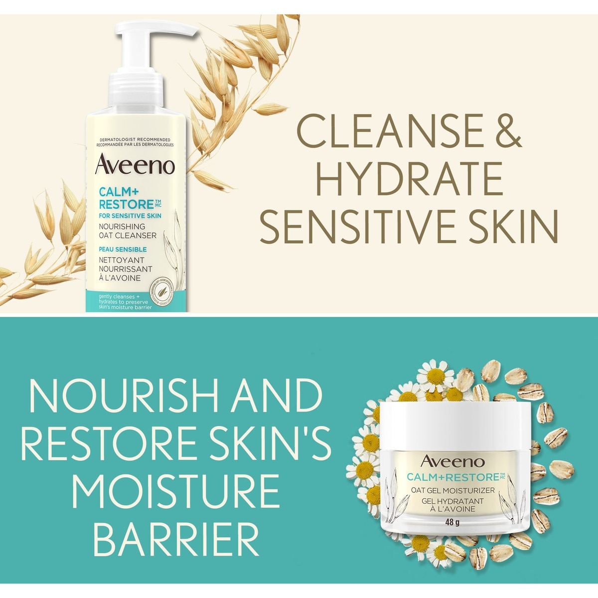 Calm + Restore Nourishing Oat Cleanser for Sensitive Skin