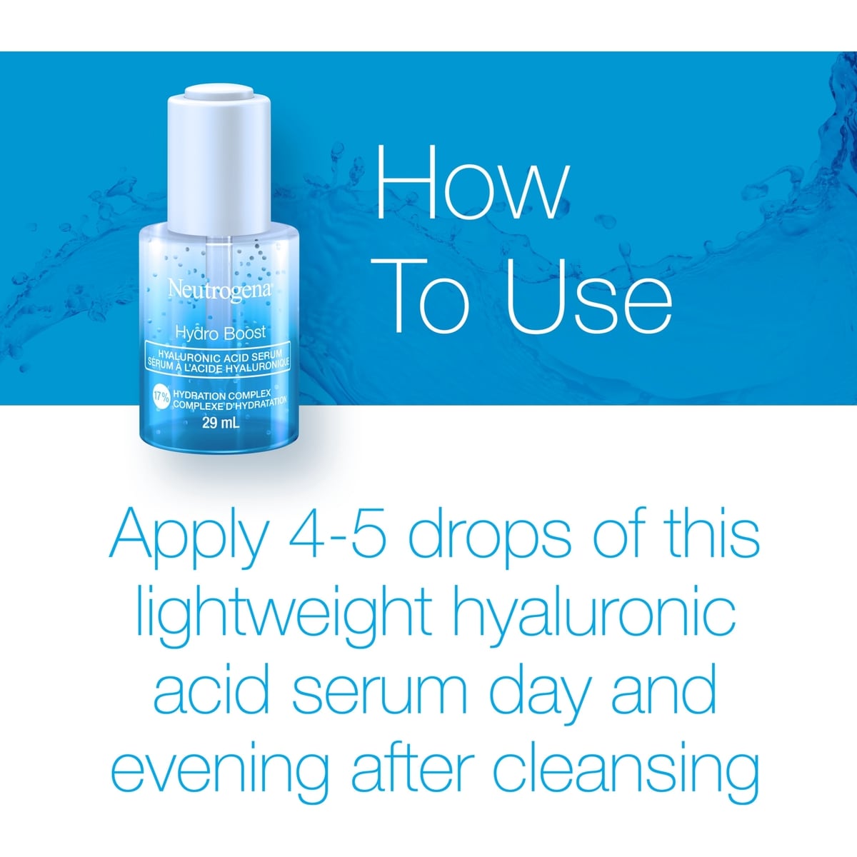 Hydro Boost Sérum à l'acide hyaluronique, 29 ml